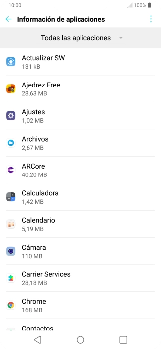 Pulsa la app deseada. Pulsa la app deseada.