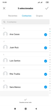 Pulsa el icono de aceptar. Pulsa el icono de aceptar.