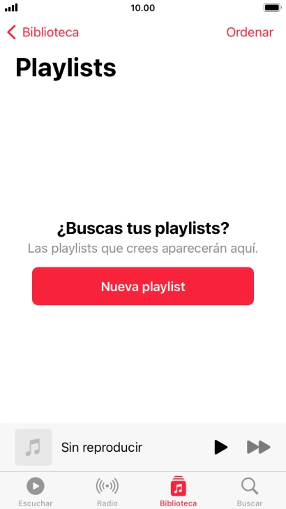 Pulsa Nueva playlist.