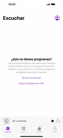 Desliza el dedo hacia arriba desde la parte inferior de la pantalla para terminar y volver a la pantalla de inicio.