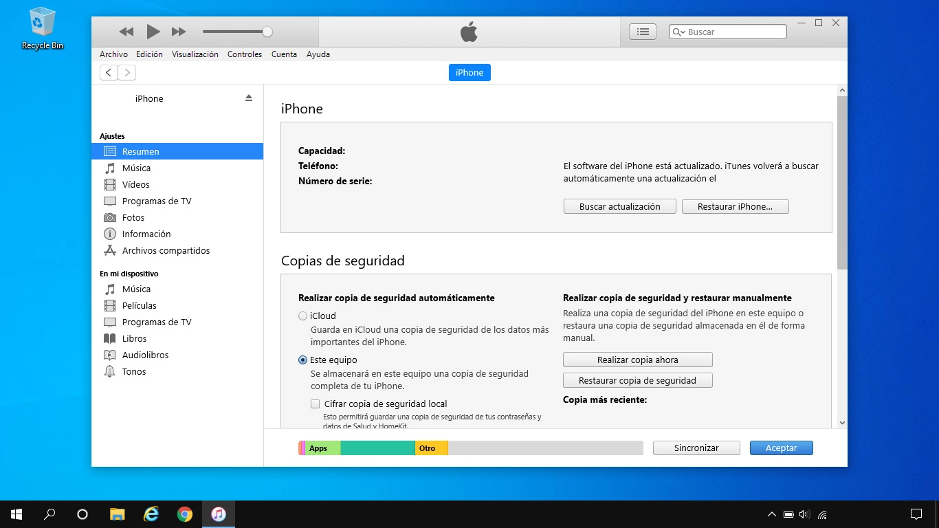 Haz clic en una categoría y sigue las indicaciones de la pantalla para seleccionar los ajustes deseados.