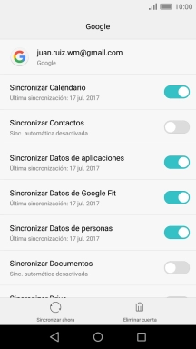 Pulsa el indicador junto a 