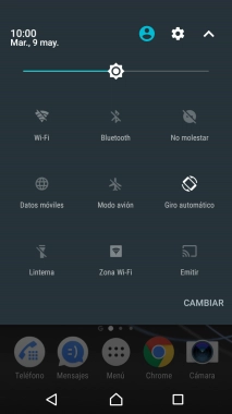 Pulsa el icono de ajustes.