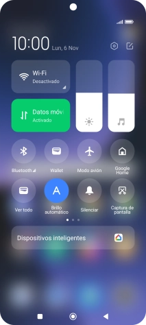 Pulsa Modo avión para activar o desactivar la función.