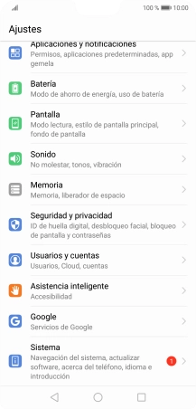 Pulsa Usuarios y cuentas.
