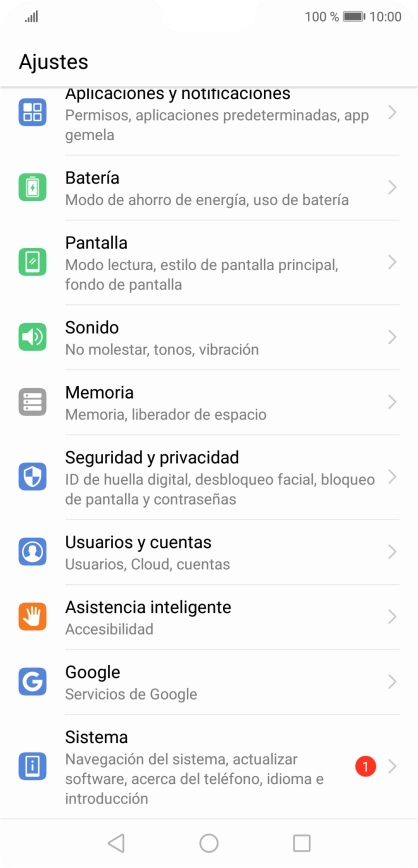 Pulsa Usuarios y cuentas.