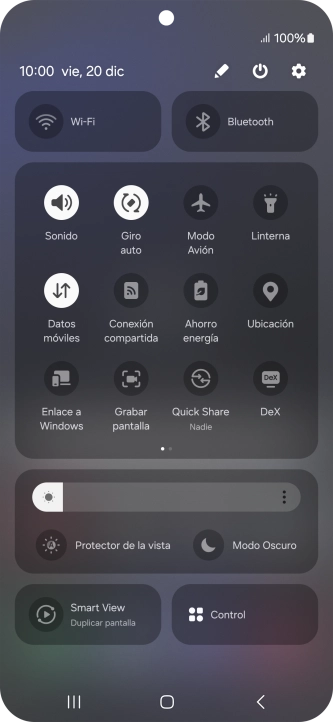 Pulsa el icono de ajustes.