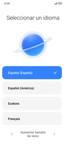 Pulsa el idioma deseado. Pulsa el idioma deseado.