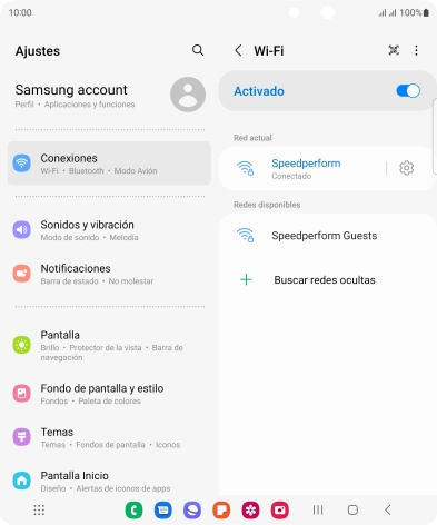 Pulsa la tecla de inicio para terminar y regresar a la pantalla de inicio.