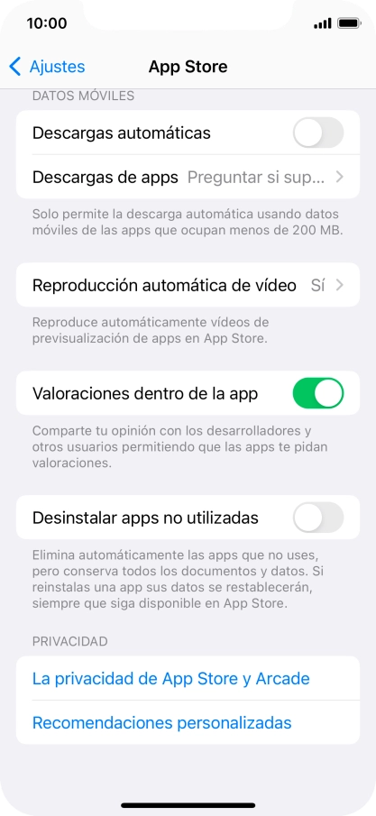 Pulsa el indicador junto a 