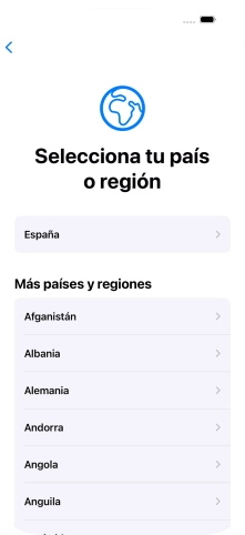 Pulsa el país o el área deseados. Pulsa el país o el área deseados.
