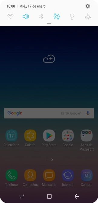 Pulsa el icono de ajustes.