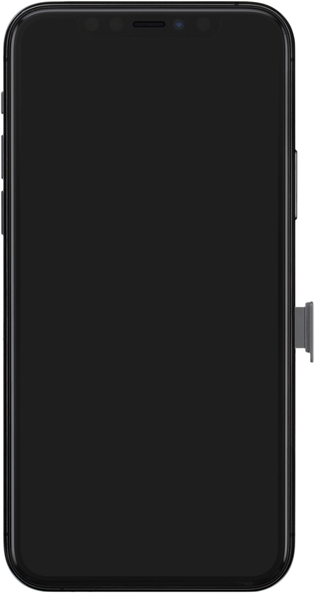Retira el contenedor de la tarjeta SIM del teléfono.