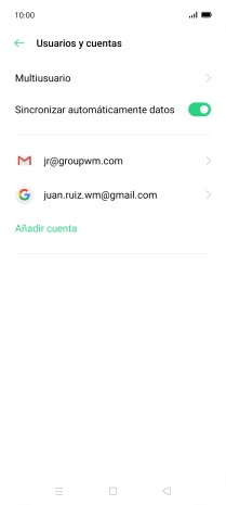 Pulsa el indicador junto a 