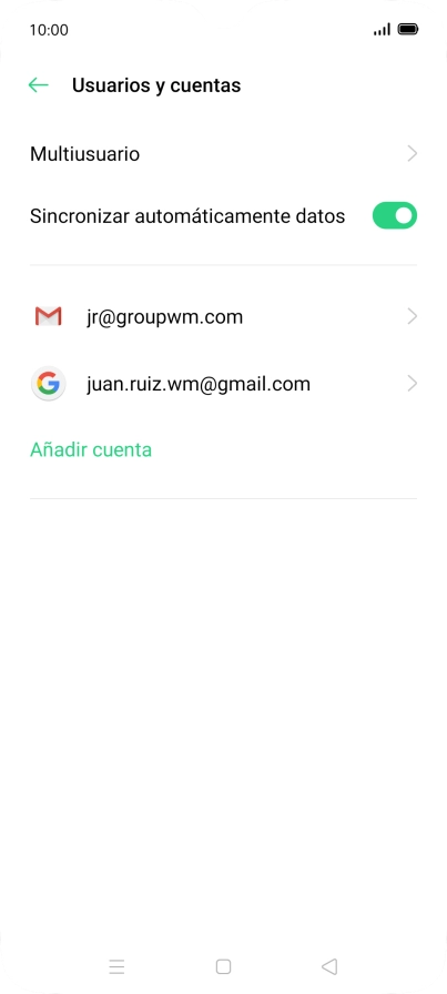 Pulsa el indicador junto a 
