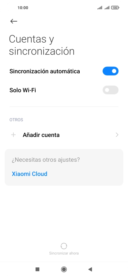 Pulsa Añadir cuenta.