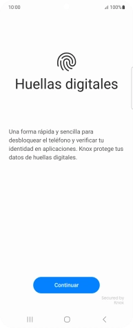 Pulsa Continuar.