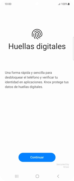 Pulsa Continuar.
