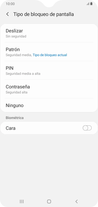 Pulsa Ninguno.