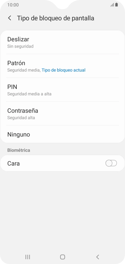 Pulsa Ninguno.
