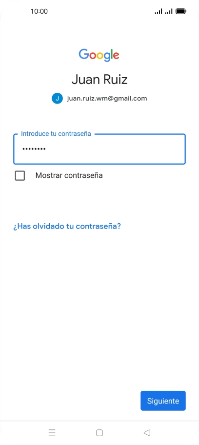 Pulsa Siguiente.