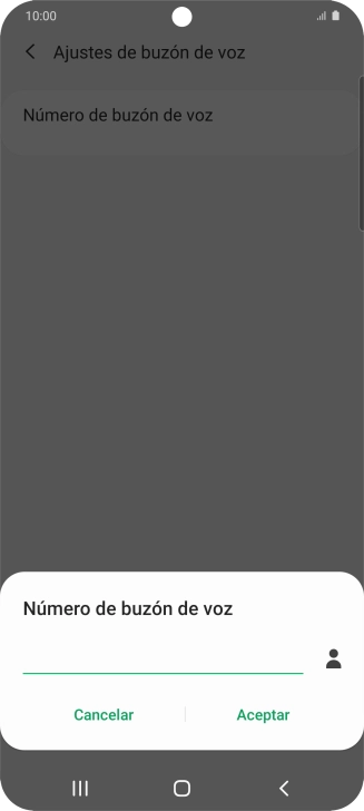 Introduce 22177 y pulsa Aceptar.