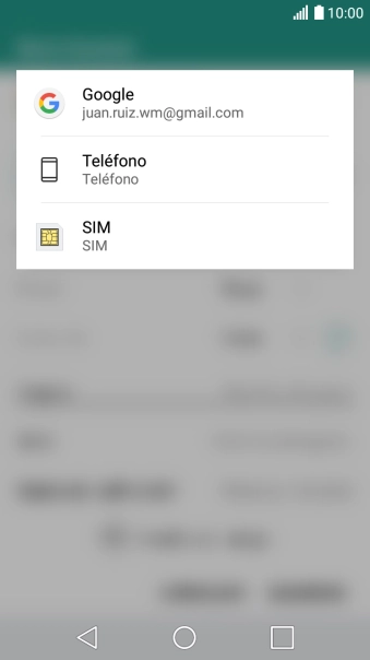 Pulsa Teléfono.