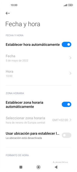 Pulsa la tecla de inicio para terminar y regresar a la pantalla de inicio.