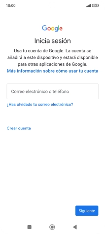 Si no tienes una cuenta de Google, pulsa Crear cuenta y sigue las indicaciones de la pantalla para ver cómo crear una cuenta nueva.