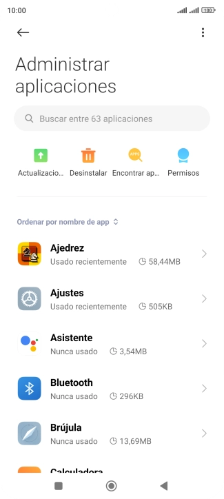 Pulsa la app deseada.