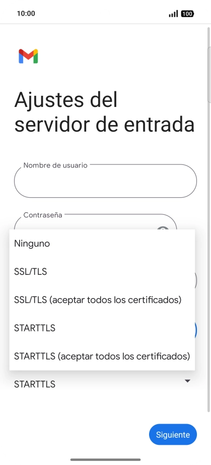 Pulsa SSL/TLS.