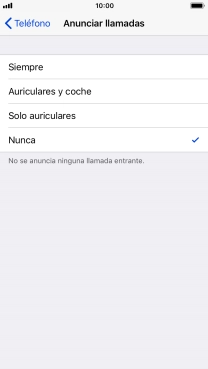 Pulsa Siempre para activar la función cuando el modo silencioso está desactivado.