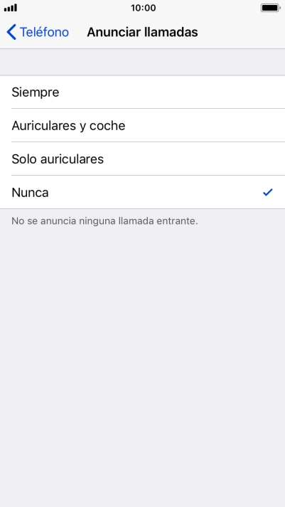 Pulsa Siempre para activar la función cuando el modo silencioso está desactivado.