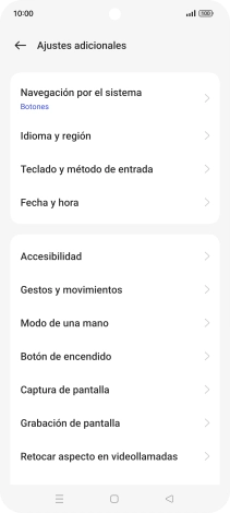 Pulsa Fecha y hora.
