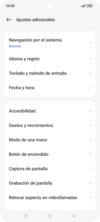 Pulsa Fecha y hora.