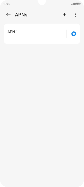 Pulsa el icono de nueva conexión de datos.