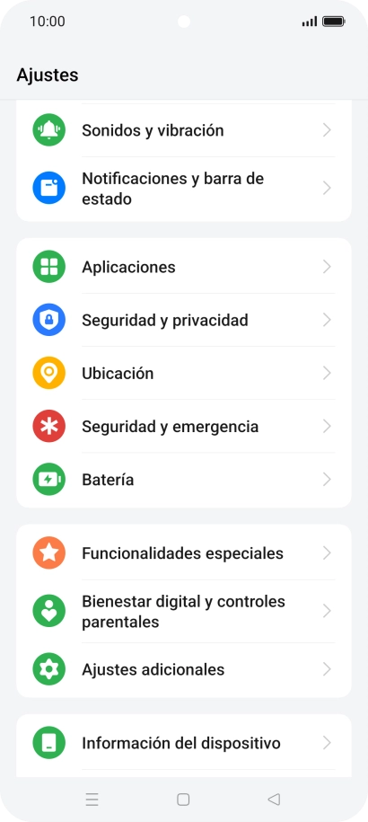 Pulsa Seguridad y privacidad.
