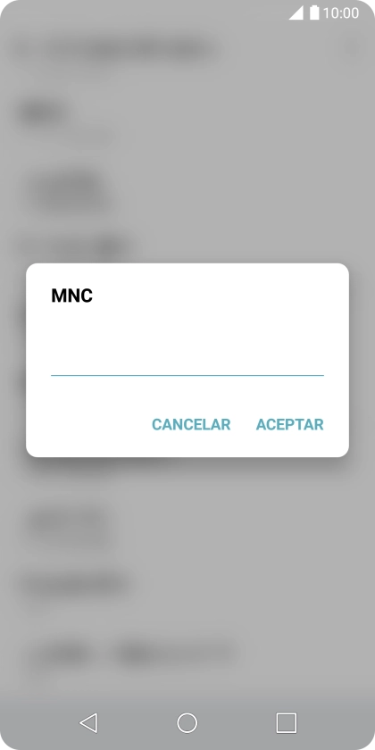 Introduce 01 y pulsa ACEPTAR.