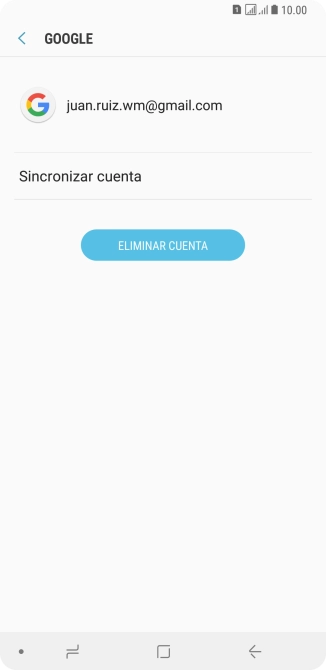 Pulsa Sincronizar cuenta.
