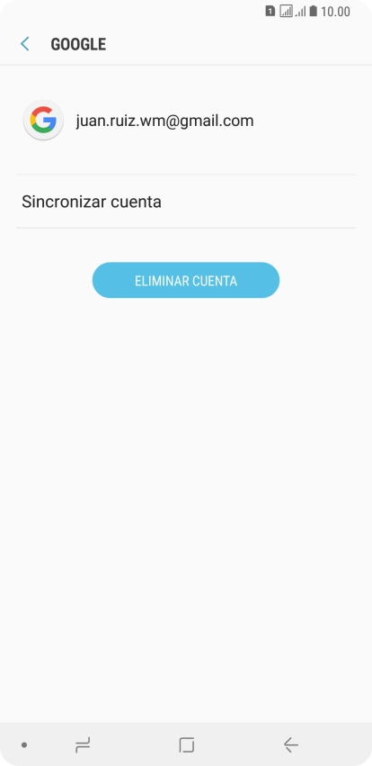 Pulsa Sincronizar cuenta.
