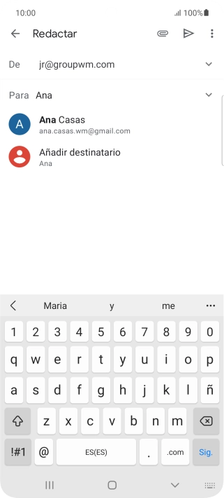 Pulsa el contacto deseado.