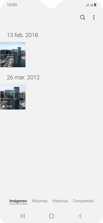 Pulsa Álbumes y desplázate a la carpeta deseada.
