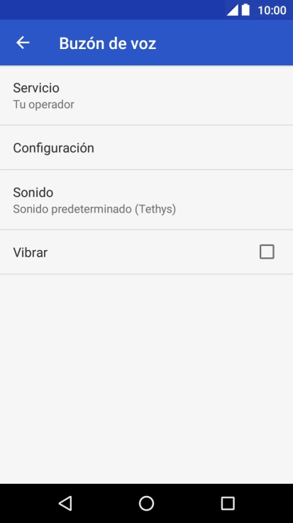 Pulsa Configuración.