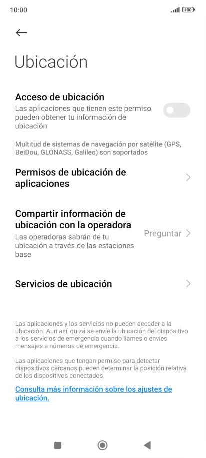 Pulsa el indicador junto a 
