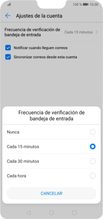 Pulsa el ajuste deseado.