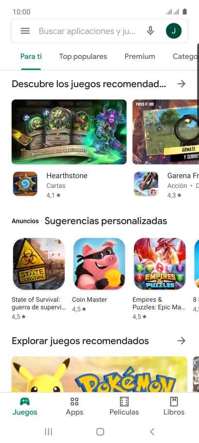 Desliza el dedo hacia la derecha desde la parte izquierda de la pantalla. Desliza el dedo hacia la derecha desde la parte izquierda de la pantalla.