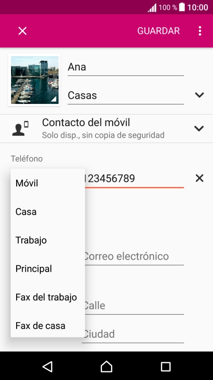 Pulsa el tipo de número deseado.