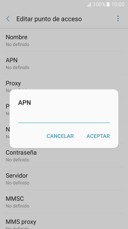Introduce airtelwap.es y pulsa ACEPTAR.