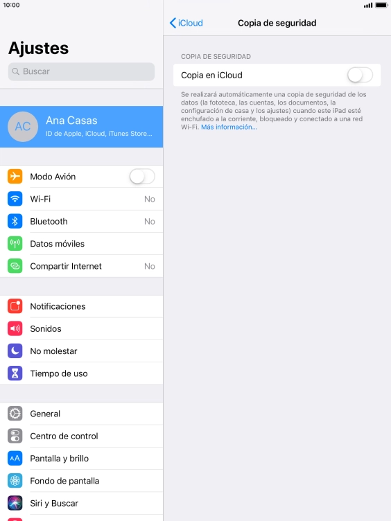 Pulsa el indicador junto a 