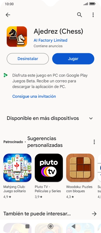 Pulsa la tecla de inicio para terminar y regresar a la pantalla de inicio.